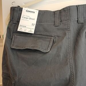 SONOMA Cargo Shorts in Dark Charcoal Gray - 32